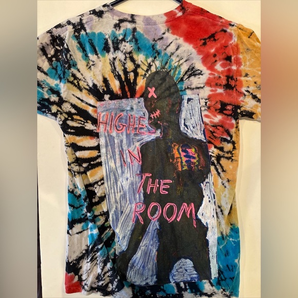 Travis Scott Highest in the Room Tie Dye T-Shirt - Picture 1 of 5